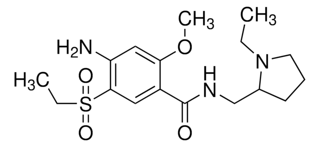 Amisulpride solution 1&#160;mg/mL in methanol, certified reference material, ampule of 1&#160;mL, Cerilliant&#174;