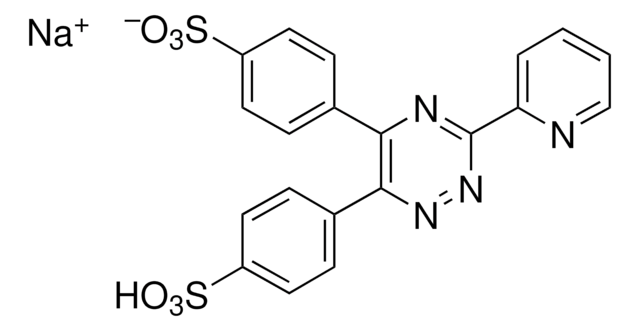 3-(2-ピリジル)-5,6-ジフェニル-1,2,4-トリアジン-4&#8242;,4&#8243;-ジスルホン酸 ナトリウム塩 Indicator ligand