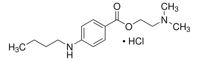 Tetracaine hydrochloride Pharmaceutical Secondary Standard; Certified Reference Material