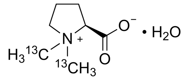 Stachydrine-(dimethyl-13C2) monohydrate 99 atom % 13C, 97% (CP)