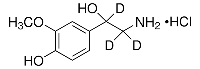 (±)-ノルメタネフリン-D3 塩酸塩 溶液 100&#160;&#956;g/mL in methanol (as free base), ampule of 1&#160;mL, certified reference material, Cerilliant&#174;