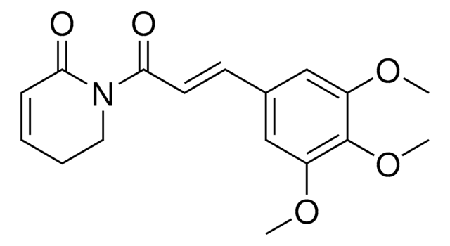 Piperlongumine A cell-permeable, orally bioavailable natural product isolated from the plant species, Piper longum L, which selectively induces cell death in cancer cells that express both wild-type and mutant p53.