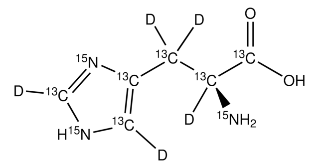 L-Histidine-13C6,15N3,&#945;,&#946;,&#946;,2,5-d5 98 atom % 15N, 98 atom % D, 99 atom % 13C, 95% (CP)