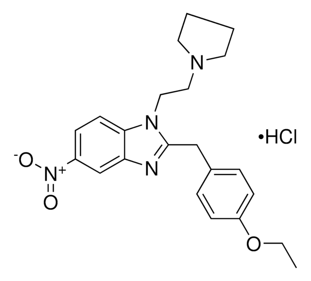 N-Pyrrolidino Etonitazene hydrochloride solution 1&#160;mg/mL in methanol (as free base), certified reference material, ampule of 1&#160;mL, Cerilliant&#174;