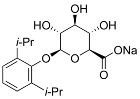 Propofol &#946;-D-glucuronide sodium salt 100&#160;&#956;g/mL in methanol (as free base), ampule of 1&#160;mL, certified reference material, Cerilliant&#174;